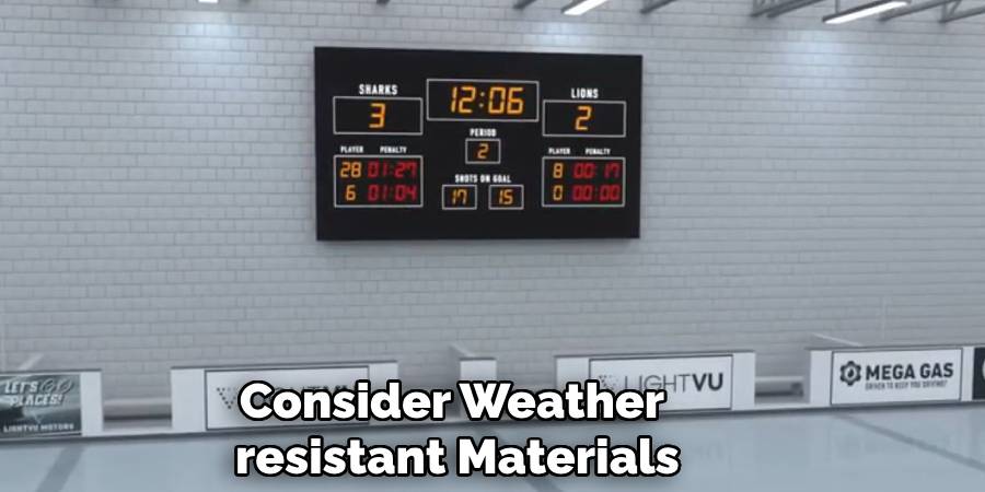 Consider Weather-resistant Materials