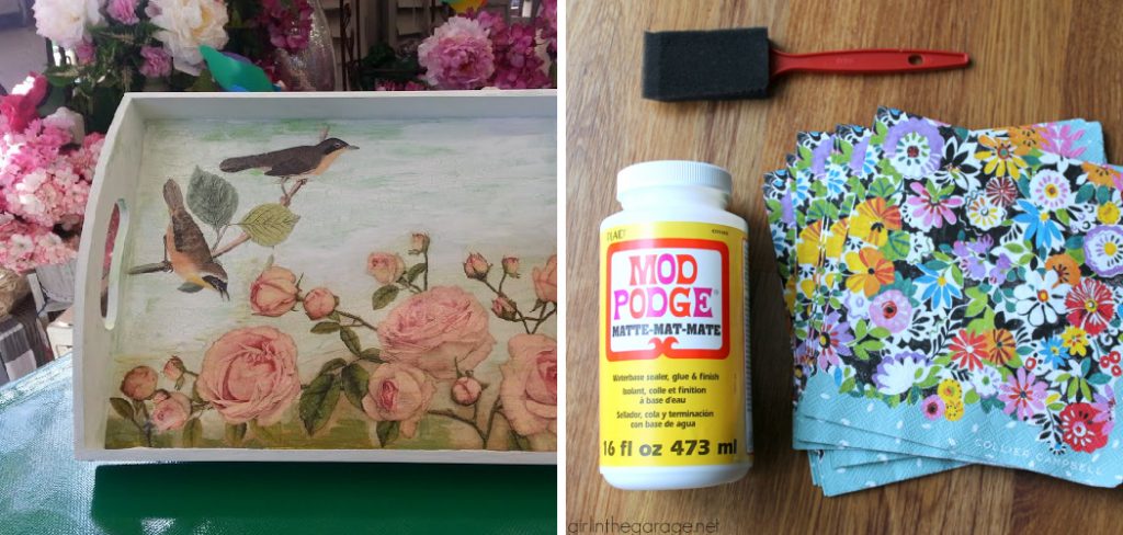 How to Mod Podge Napkins on Wood