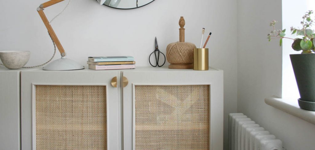 How to Put Rattan on Cabinet Door