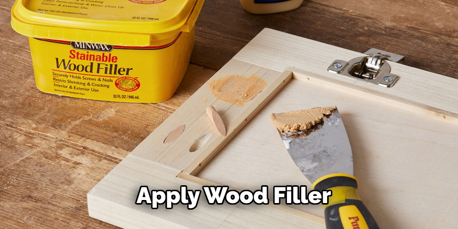 Apply Wood Filler