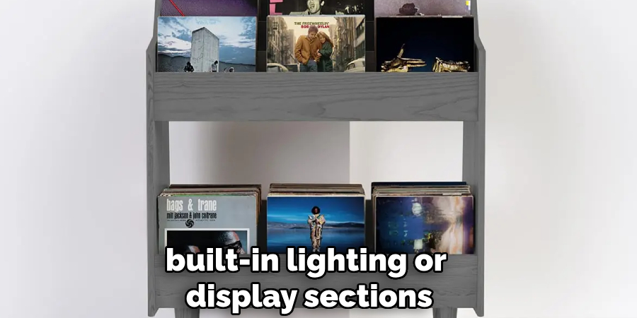 Built-in Lighting or Display Sections