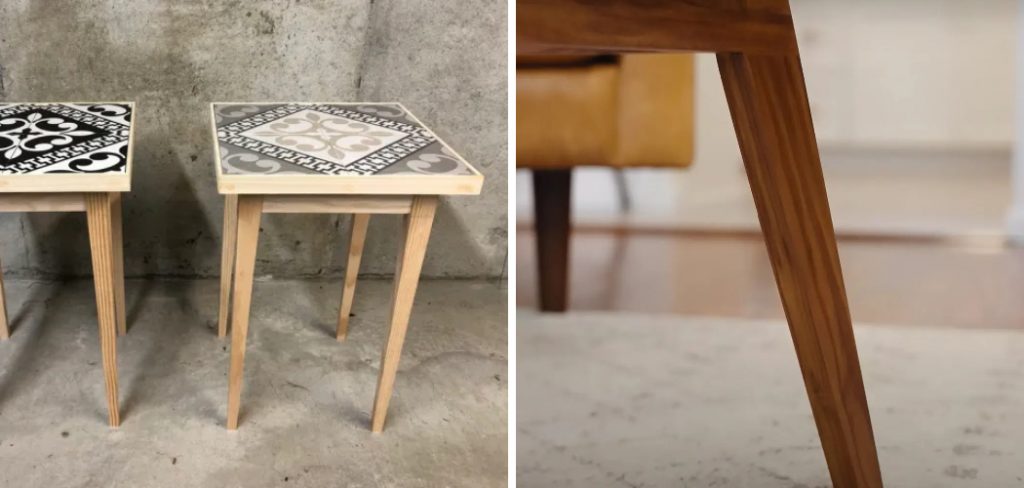 How to Cut Tapered Table Legs