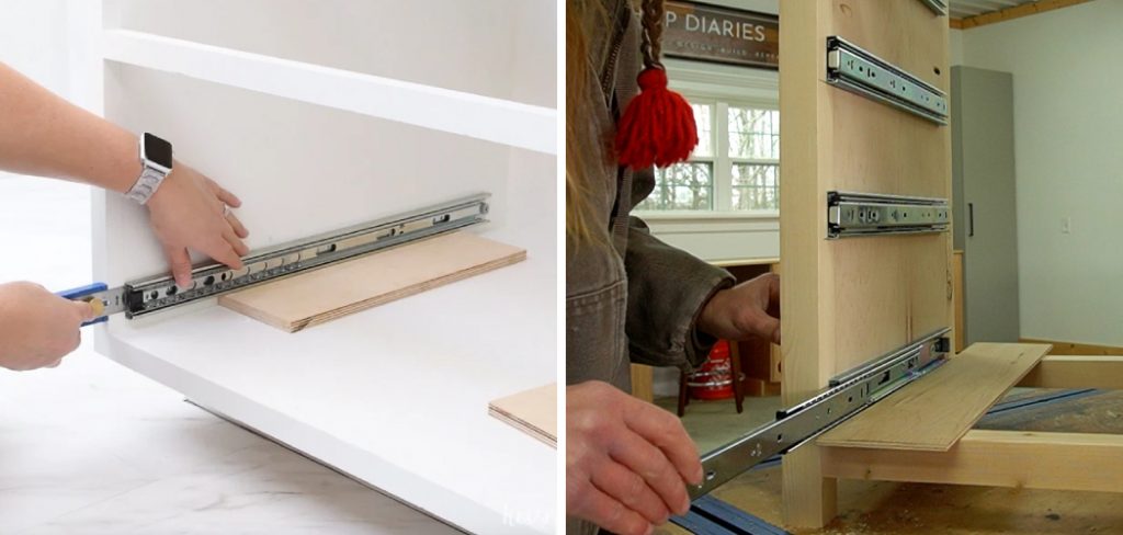 How to Install Sliding Drawers in Cabinets
