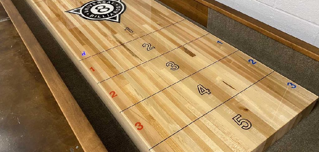 How to Level a Shuffleboard Table