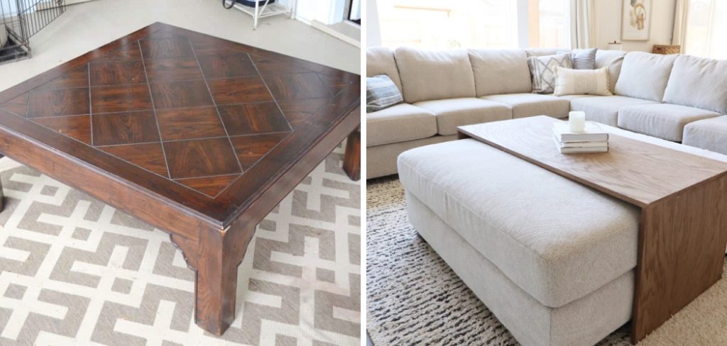 How to Turn an Ottoman into a Coffee Table