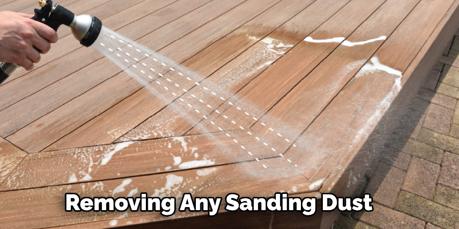 Removing Any Sanding Dust