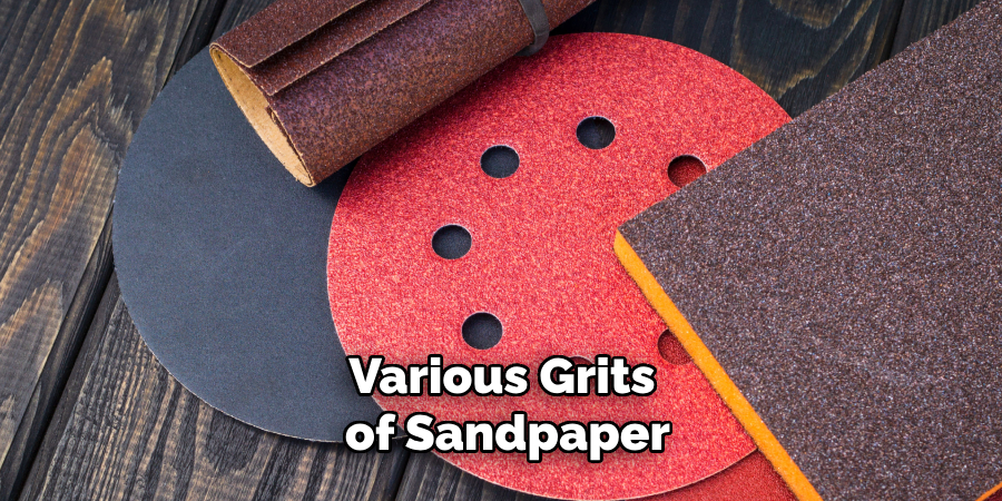 Various Grits of Sandpaper