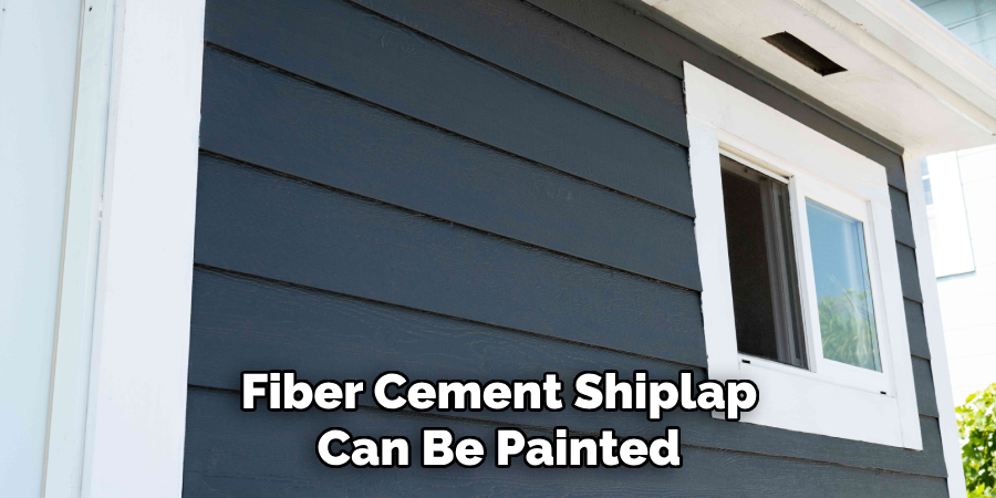 Fiber Cement Shiplap Can Be Painted