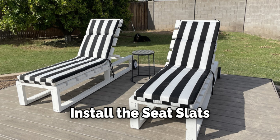 Install the Seat Slats