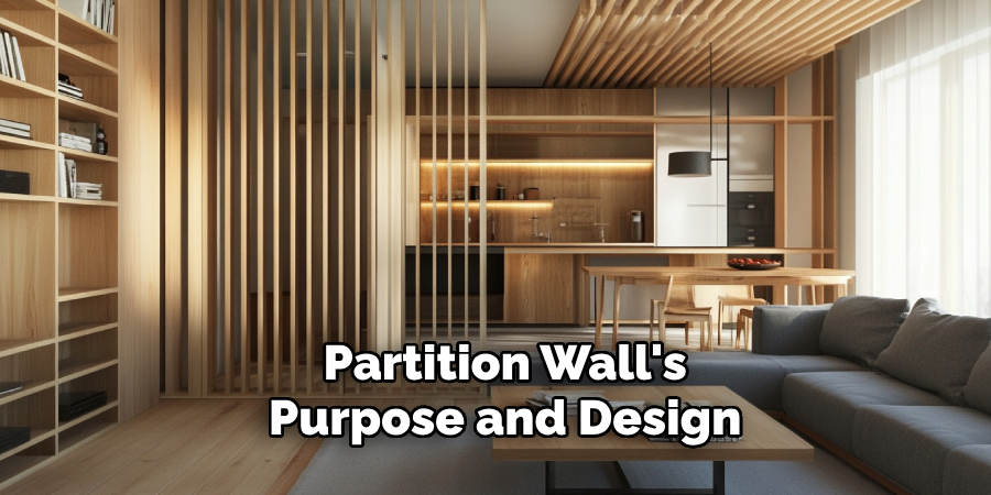 Partition Wall's
Purpose and Design