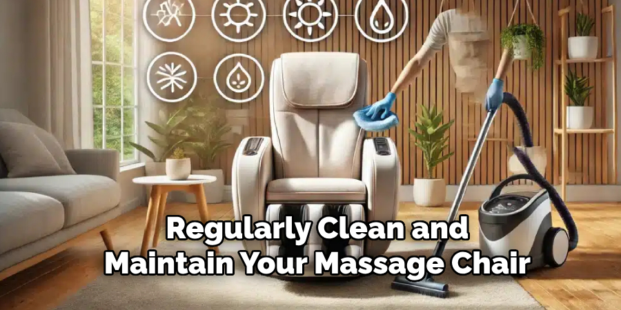 Regularly Clean and 
Maintain Your Massage Chair