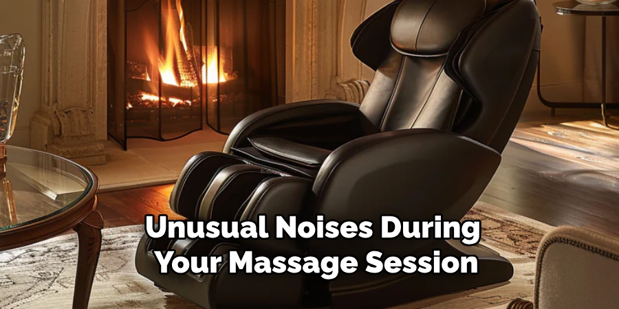 Unusual Noises During 
Your Massage Session