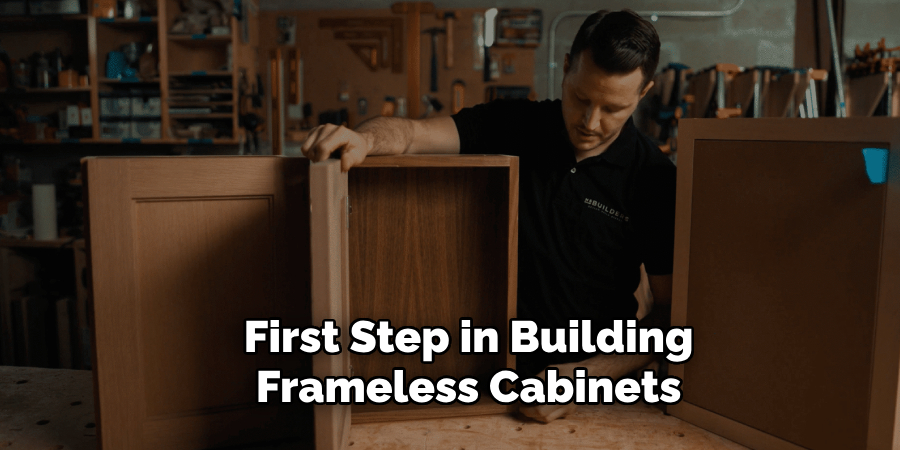 First Step in Building
Frameless Cabinets