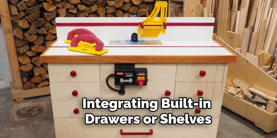 Integrating Built-in 
Drawers or Shelves