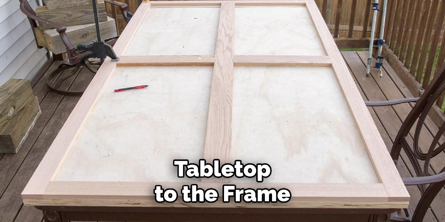 Tabletop to the Frame