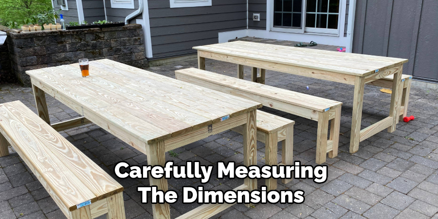 Carefully Measuring
The Dimensions