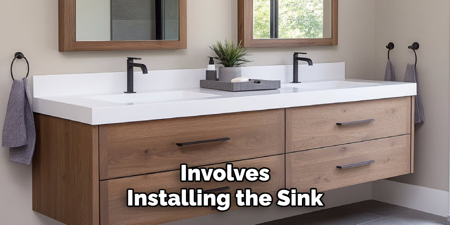 Involves
Installing the Sink