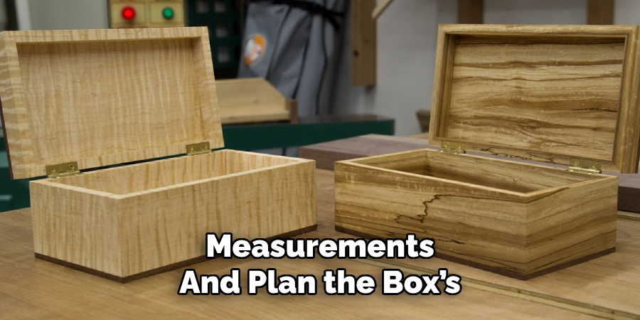 Measurements 
And Plan the Box’s