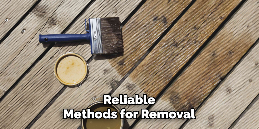 Reliable
Methods for Removal