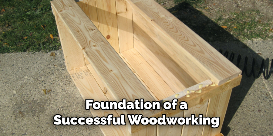 foundation of a
successful woodworking