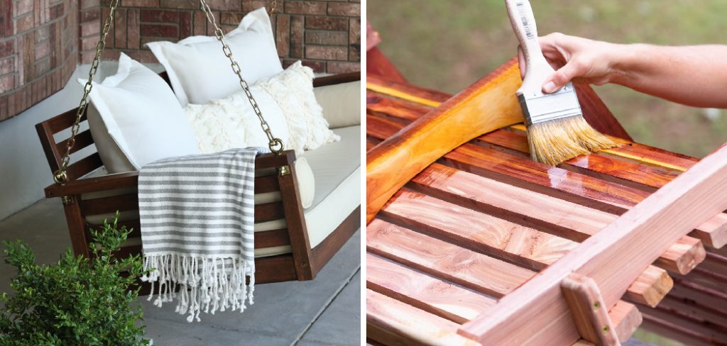 How to Stain a Wood Swing