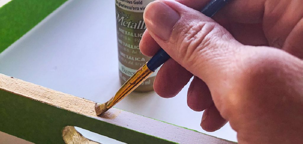 How to Paint Wood Gold