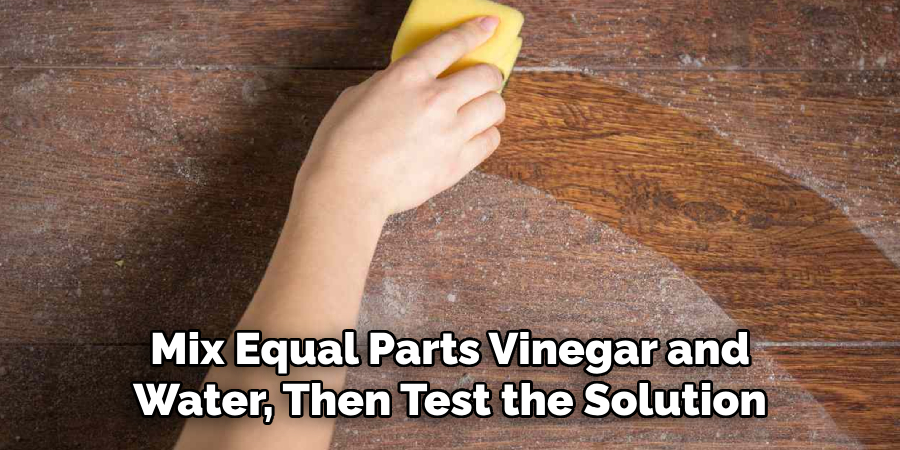 Mix Equal Parts Vinegar and Water, Then Test the Solution