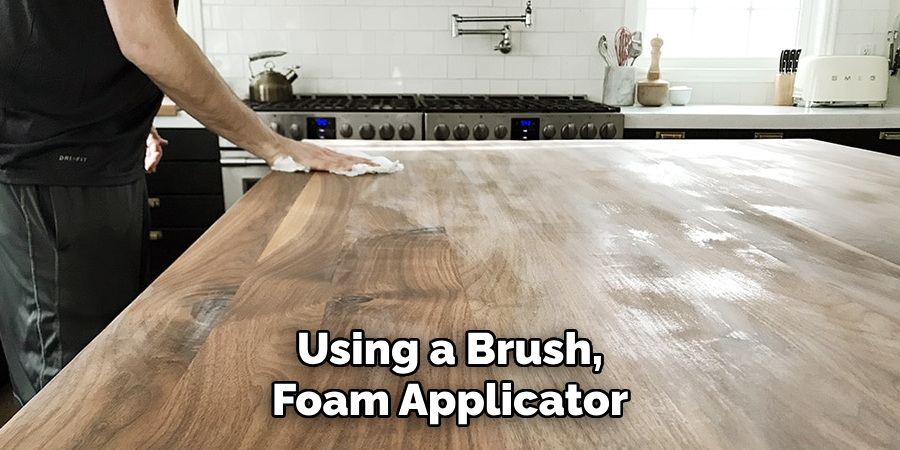 Using a Brush, Foam Applicator