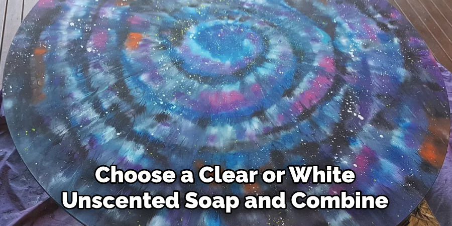 Choose a Clear or White Unscented Soap and Combine