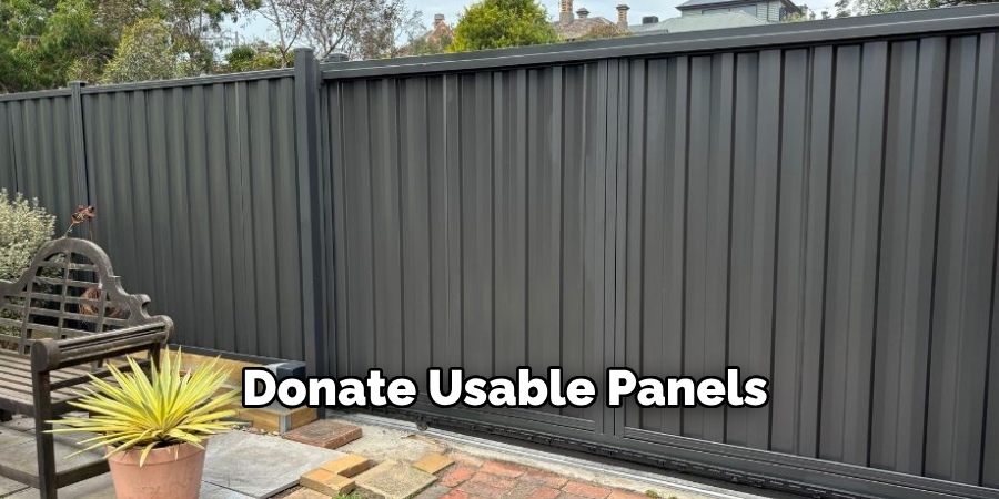 Donate Usable Panels