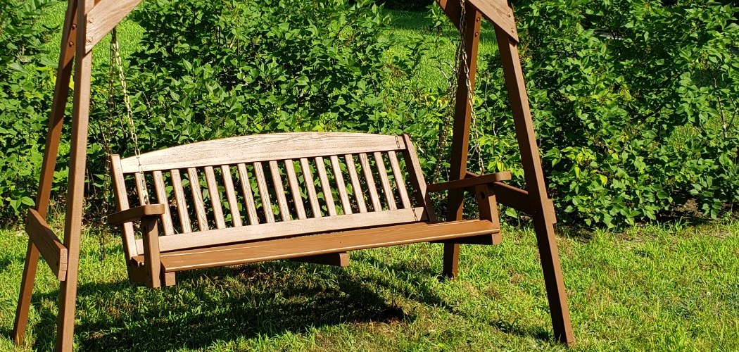 How to Stain an Outdoor Swing