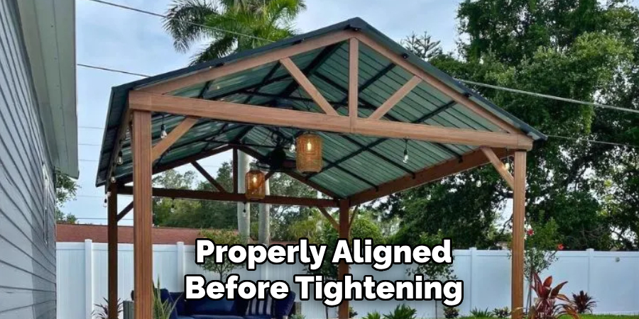 Properly Aligned
Before Tightening