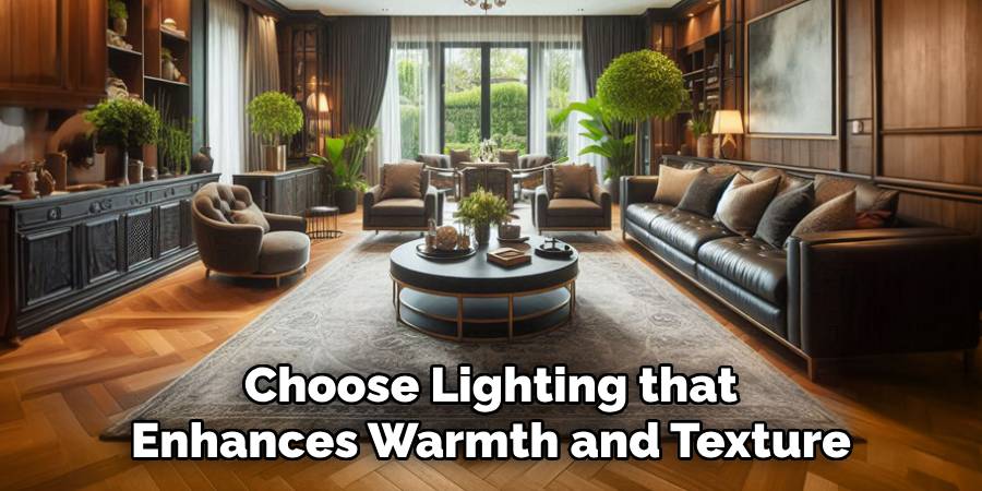 Choose Lighting that Enhances Warmth and Texture