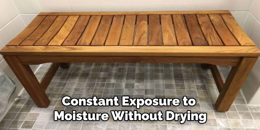 Constant Exposure to 
Moisture Without Drying
