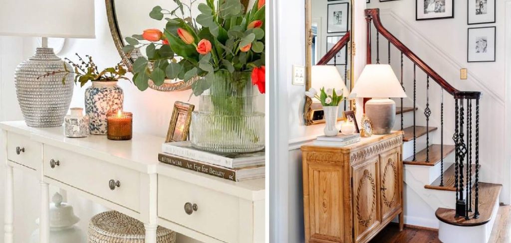 How to Decorate an Entryway Table