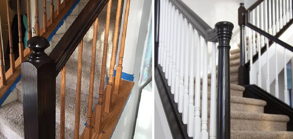 How to Stain Stair Railing Darker