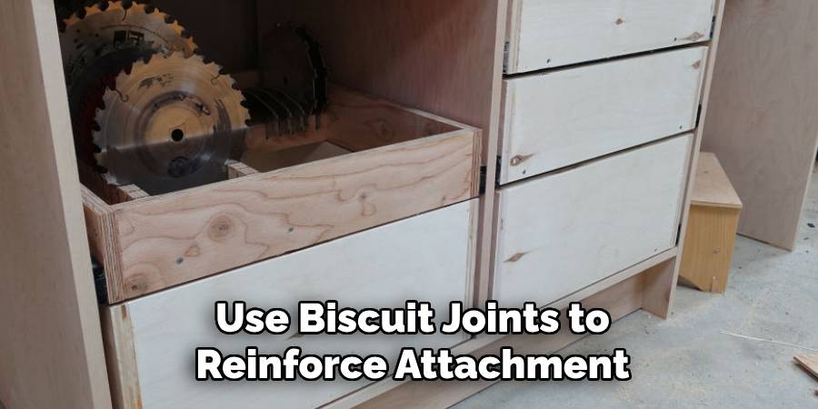 Use Biscuit Joints to Reinforce Attachment