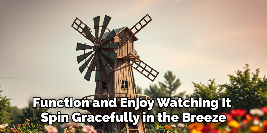 Function and Enjoy Watching It 
Spin Gracefully in the Breeze