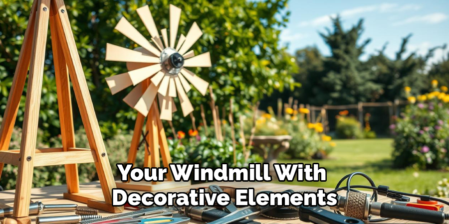 Your Windmill With 
Decorative Elements