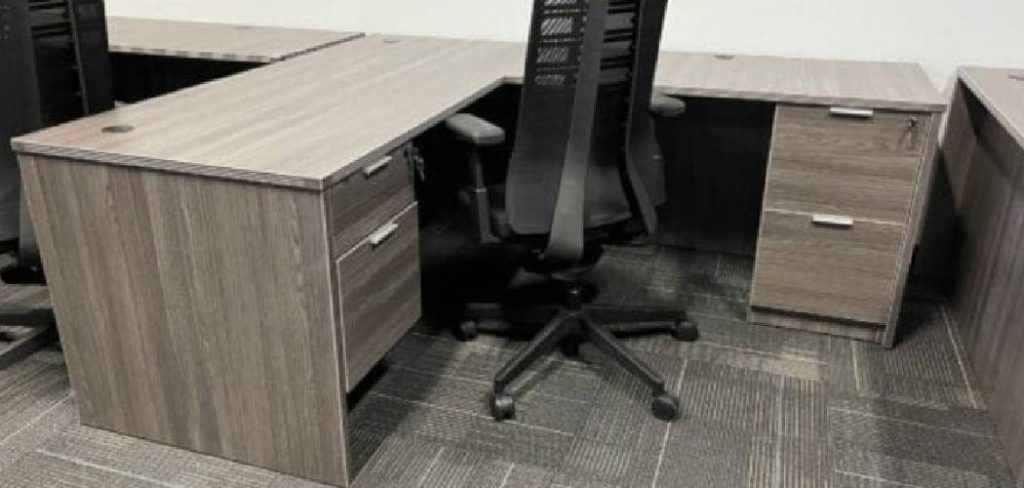 How to Paint a Credenza Shaped Desk