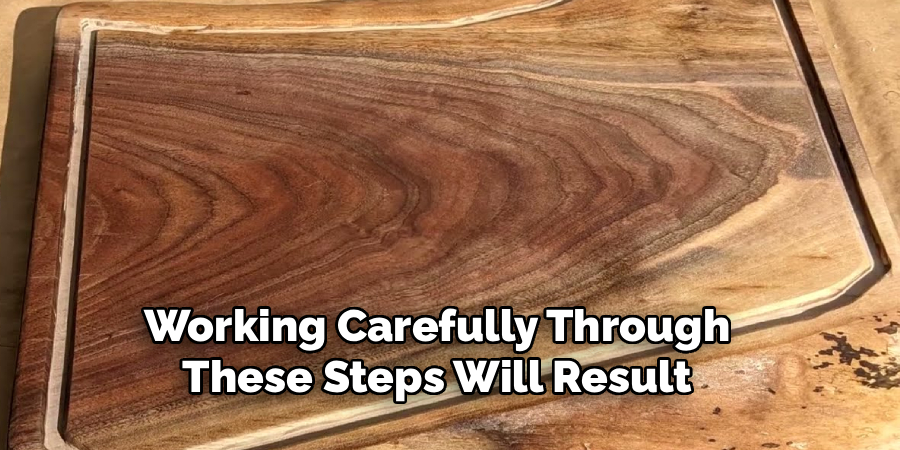 Working Carefully Through 
These Steps Will Result 